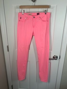 Adriano Goldschmied pink the Stilt cigarette leg jeans size 30R